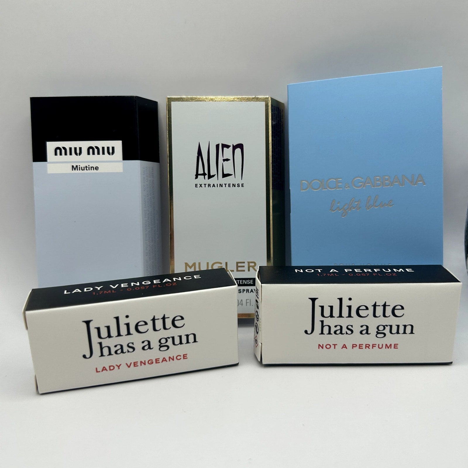 Miu Miu, Mugler, Dolce & Gabbana, Juliette Has a Gun Fragrance Lot