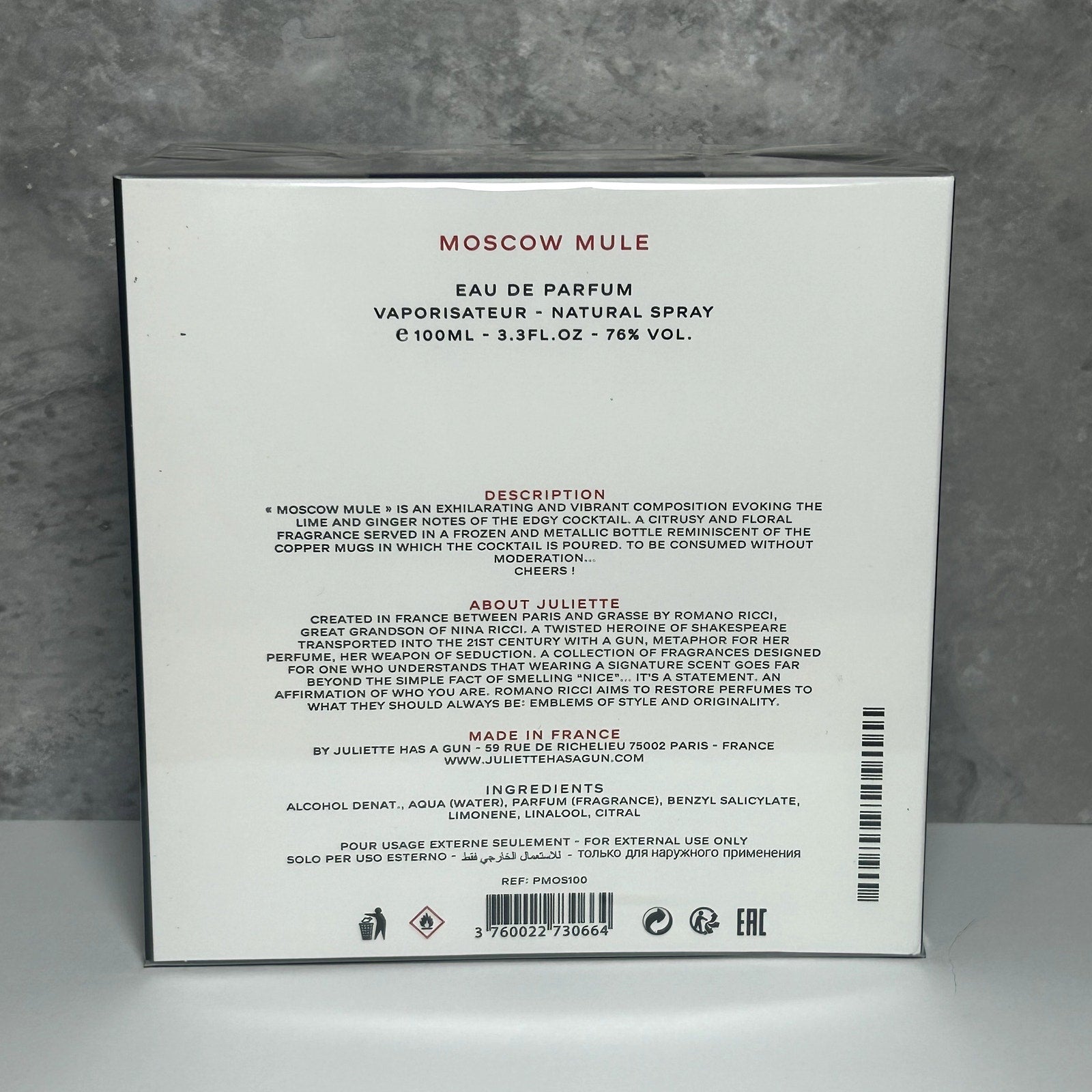 Moscow Mule by Juliette Has A Gun, 3.3 oz EDP Spray for Women