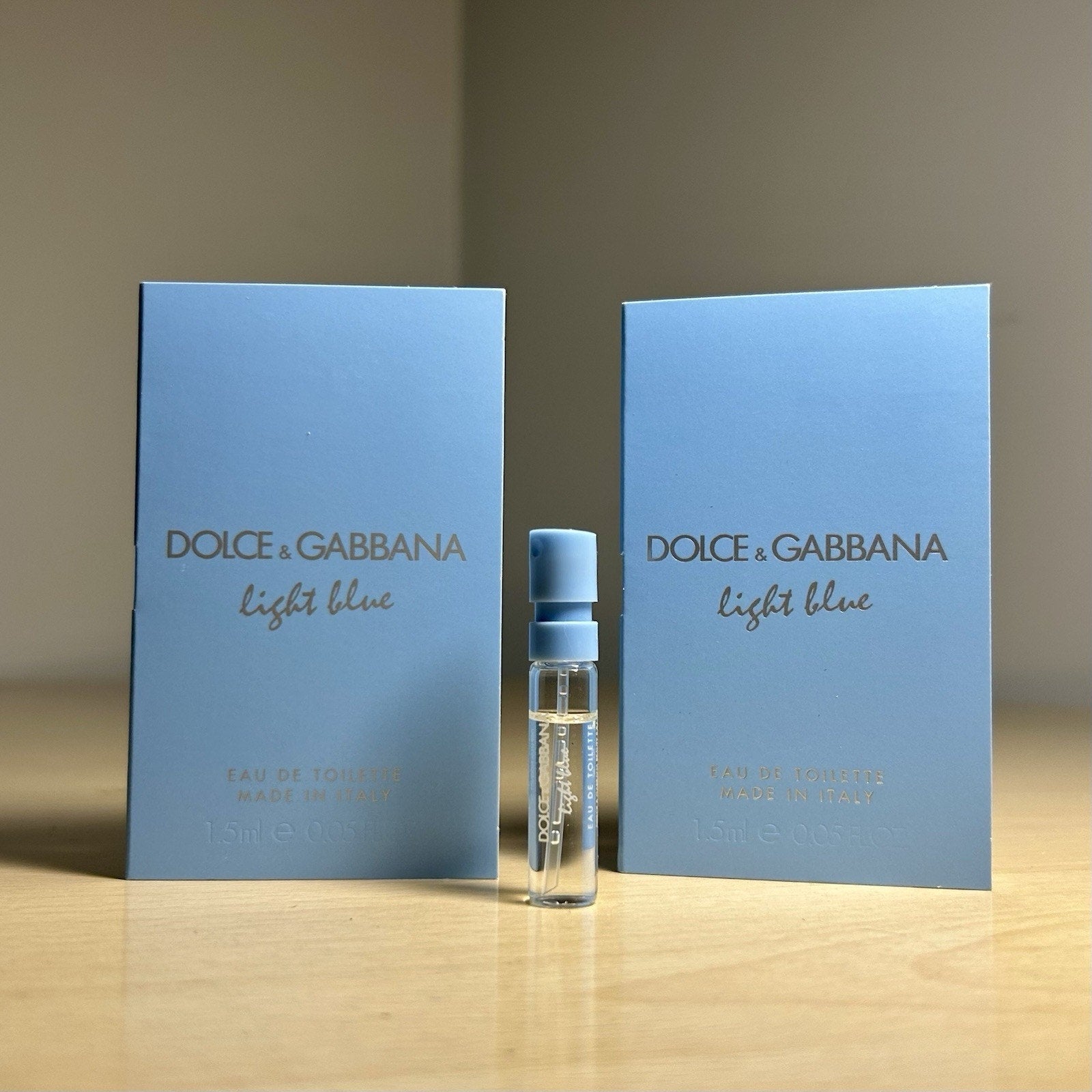 Dolce & Gabbana Light Blue EDT 0.05 FL OZ Samples, Set of 2